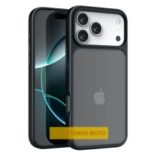 Чохол Apple iPhone 17 Pro Max, Epik Metal Buttons, Чорний
