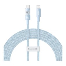 USB кабель Baseus P10373000111 Gem, Type-C, 1.0 м., Голубой