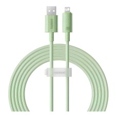 USB кабель Baseus P10360200421-0 Habitat Apple iPhone SE 2022, iPhone 14 Pro Max, iPhone 14 Plus, iPhone 14 Pro, iPhone 14, iPhone 13 Pro, iPhone 13 Mini, iPhone 13, iPhone 13 Pro Max, iPhone 12 Mini, Lightning, 1.0 м., Зеленый