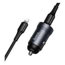 Автомобильное зарядное устройство Hoco Z62A Energy Apple iPhone SE 2022,iPhone 14 Pro Max,iPhone 14 Plus,iPhone 14 Pro,iPhone 14,iPhone 13 Pro,iPhone 13 Mini,iPhone 13,iPhone 13 Pro Max,iPhone 12 Mini,iPhone 12 Pro Max,iPhone 12 Pro, С кабелем, Lightning,