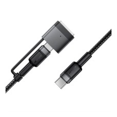 USB кабель AceFast C22-05, Type-C, MagSafe 3, 1.2 м., Черный