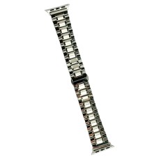 Ремінець Apple Watch 42, Watch 44, Metal Watch Design 2, Срібний