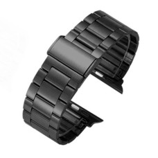 Ремінець Apple Watch 42, Watch 44, Metal Watch Design 5, Чорний
