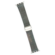Ремінець Apple Watch 42, Watch 44, Metal Watch Design 6, Срібний
