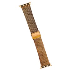 Ремінець Apple Watch 42, Watch 44, Metal Watch Design 6, Бронзовий
