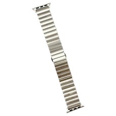 Ремінець Apple Watch 42, Watch 44, Metal Watch Design 9, Срібний