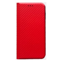 Чехол-книжка Samsung Galaxy S25 FE, Carbon Case, Красный
