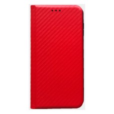 Чохол-книжка Samsung Galaxy S25 FE, Carbon Case, Червоний