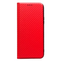 Чохол-книжка Xiaomi Redmi 15, Carbon Case, Червоний