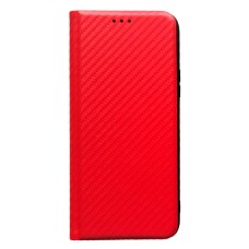 Чохол-книжка Xiaomi Redmi 15, Carbon Case, Червоний