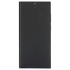 Дисплей Samsung S908 Galaxy S22 Ultra, (PRC), з сенсором, з рамкою, Білий