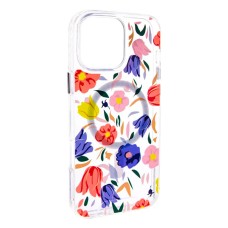 Чохол Apple iPhone 16 Pro, Epik Clear Garden, Tropical Art, MagSafe, Малюнок
