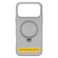 Чохол Apple iPhone 17 Pro Max, Epik Metal Buttons HQ Ring, MagSafe, Сірий