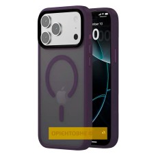 Чохол Apple iPhone 17, Epik Metal Buttons Colorful, MagSafe, Фіолетовий