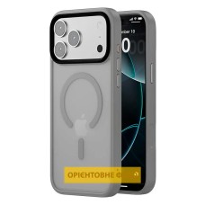 Чохол Apple iPhone 17 Air, Epik Metal Buttons Colorful, MagSafe, Сірий