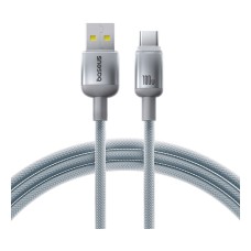 USB кабель Baseus E0420802 Discolor, Type-C, 1.0 м., Серебряный