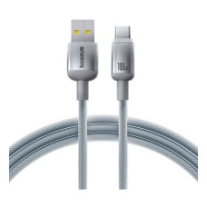 USB кабель Baseus E0420803 Discolor, Type-C, 2.0 м., Серебряный
