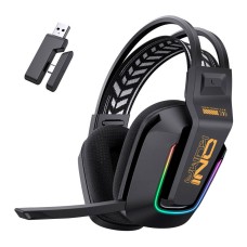 Навушники бездротові Onikuma GT828 Gaming, Стерео, Чорний
