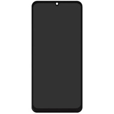 Дисплей OPPO Realme Note 60, Realme Note 60X, (High quality), з сенсором, з рамкою, Чорний