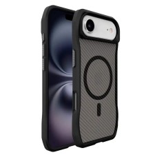 Чохол Apple iPhone 17 Air, Space Octagon, Carbon Black, MagSafe, Чорний