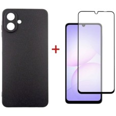 Чохол Samsung A075 Galaxy A07, Dengos Carbon, Чорний