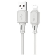 USB кабель Hoco X101 Assistant Apple iPhone SE 2022, iPhone 14 Pro Max, iPhone 14 Plus, iPhone 14 Pro, iPhone 14, iPhone 13 Pro, iPhone 13 Mini, iPhone 13, iPhone 13 Pro Max, iPhone 12 Mini, iPhone 12 Pro Max, Lightning, 1.0 м., Сірий
