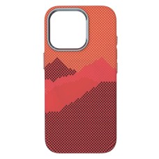 Чохол Apple iPhone 13 Pro, D-Glory Ultra Slim, Orange Mountain, MagSafe, Помаранчевий