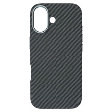 Чохол Apple iPhone 16, D-Glory Ultra Slim, Carbon, MagSafe, Чорний