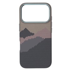 Чохол Apple iPhone 17 Pro Max, D-Glory Ultra Slim, Brown Mountain, MagSafe, Срібний