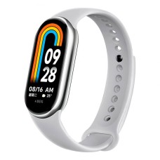 Ремінець Xiaomi Mi Band 8, Mi Band 9, Silicone, Сірий