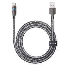 USB кабель Remax CB05 Bumblebee Apple iPhone SE 2022, iPhone 14 Pro Max, iPhone 14 Plus, iPhone 14 Pro, iPhone 14, iPhone 13 Pro, iPhone 13 Mini, iPhone 13, iPhone 13 Pro Max, iPhone 12 Mini, iPhone 12 Pro Max, Lightning, 1.2 м., Чорний