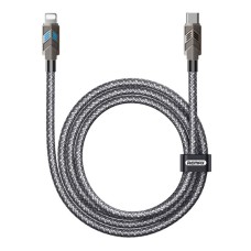 USB кабель Remax CB05 Bumblebee Apple iPhone SE 2022, iPhone 14 Pro Max, iPhone 14 Plus, iPhone 14 Pro, iPhone 14, iPhone 13 Pro, iPhone 13 Mini, iPhone 13, iPhone 13 Pro Max, iPhone 12 Mini, iPhone 12 Pro Max, Lightning, 1.2 м., Чорний