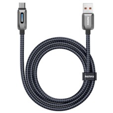 USB кабель Remax CB22 Raybeam Zink Alloy, Type-C, 1.2 м., Черный