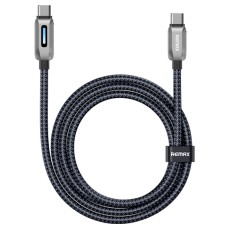 USB кабель Remax CB22 Raybeam Zink Alloy, Type-C, 1.2 м., Чорний