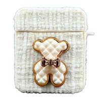 Чохол Apple AirPods 3, Bears, Білий