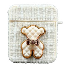 Чехол Apple AirPods 4, Bears, Белый