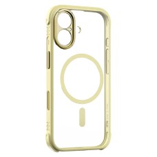 Чехол Apple iPhone 17, Momax CaseFORM Air, MagSafe, Cream Soda, Прозрачный