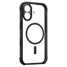 Чехол Apple iPhone 17, Momax CaseFORM Air, MagSafe, Obsidian Black, Прозрачный
