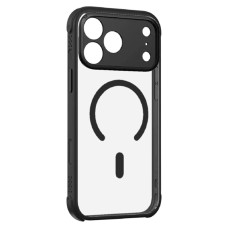 Чехол Apple iPhone 17 Pro Max, Momax CaseFORM Air, MagSafe, Obsidian Black, Прозрачный