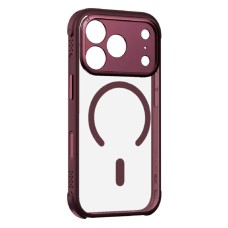 Чехол Apple iPhone 17 Pro, Momax CaseFORM Air, MagSafe, Bordeaux Red, Прозрачный