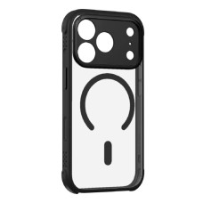 Чехол Apple iPhone 17 Pro, Momax CaseFORM Air, MagSafe, Obsidian Black, Прозрачный
