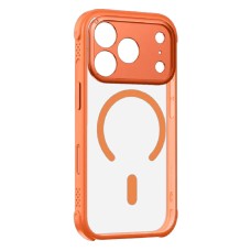 Чехол Apple iPhone 17 Pro, Momax CaseFORM Air, MagSafe, Solar Orange, Прозрачный