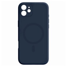 Чохол Apple iPhone 12, Air Beats Wide Strip Full Camera, Dark Blue, MagSafe, Синій