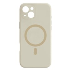 Чехол Apple iPhone 14, Air Beats Wide Strip Full Camera, MagSafe, Antique White, Белый