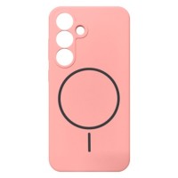 Чохол Samsung Galaxy S25, Air Beats, MagSafe, Рожевий