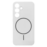 Чехол Samsung Galaxy S25, Air Beats, MagSafe, Белый