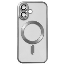 Чохол Apple iPhone 17, Metallic Full Camera Matte, MagSafe, Срібний
