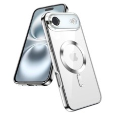 Чохол Apple iPhone 17 Air, Metallic Full Camera Matte, MagSafe, Срібний