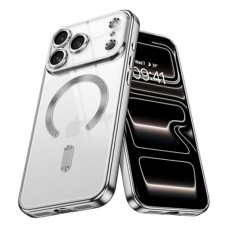 Чохол Apple iPhone 17 Pro, Metallic Full Camera Matte, MagSafe, Срібний