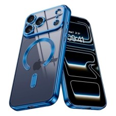 Чохол Apple iPhone 17 Pro Max, Metallic Full Camera, MagSafe, Синій